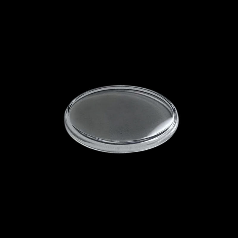 Domed Pan Shape Sapphire Crystal : 29 x 3.7 x 1.3mm