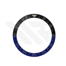 Load image into Gallery viewer, GMT 24 Sapphire Full Lume Flat Bezel Insert for SKX/SRPD - Black/Blue
