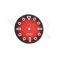 Zifferblatt aus Kohlefaser für Seiko Mod - Silberne arabische Indizes