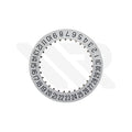 6 O'clock Date Disc Compatible with Cartier Cal. 1847 Automatic Movement - Satin Silver