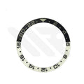 GMT 24 Sapphire Full Lume Flat Bezel Insert for SKX/SRPD - Black/White