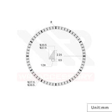 Load image into Gallery viewer, SKX / SRPD Chapter Ring: Polished Stainless Steel with Minute Markers
