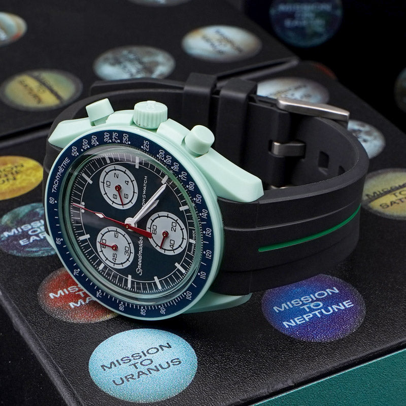 Rubber B Style Strap Compatible with Omega x Swatch MoonSwatch
