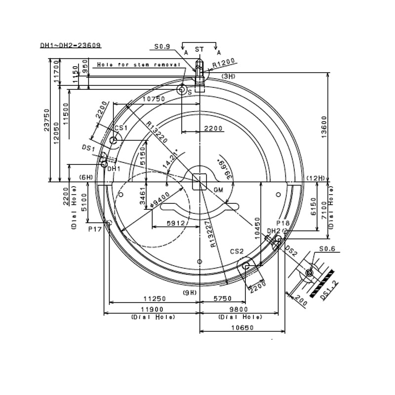 Miyota 8215 Watch Movement - White 6O'clock