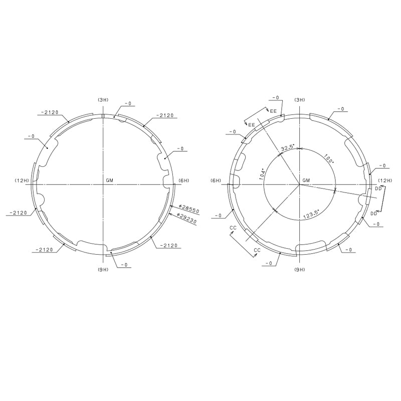 Miyota 8215 Watch Movement - Black 3O'clock