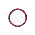 Replacement Cubic Zirconia Bezel Compatible with Rolex Daytona : Silver Bezel with Red CZ