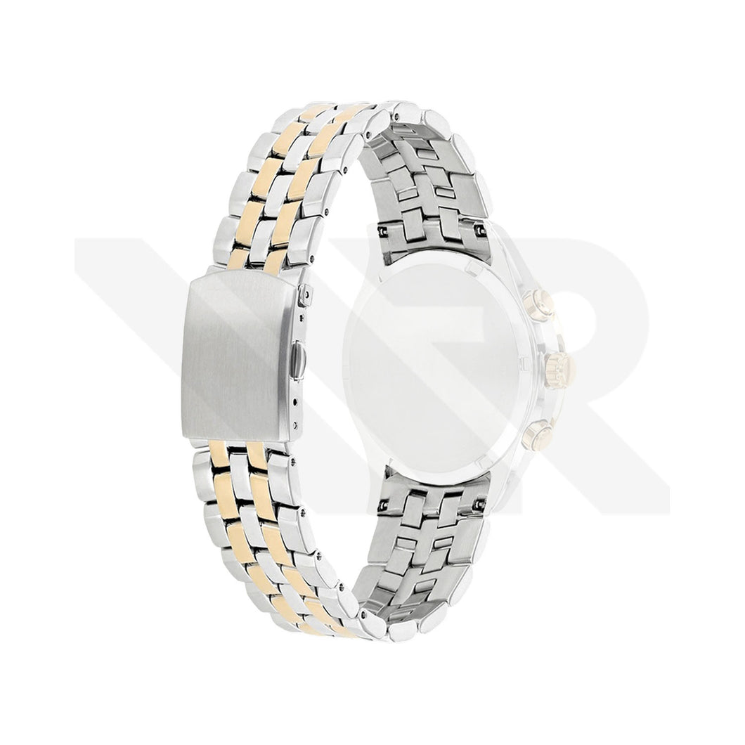 Replacement Stainless Steel Bracelet Compatible with Citizen Eco-Drive Chronograph AT2144