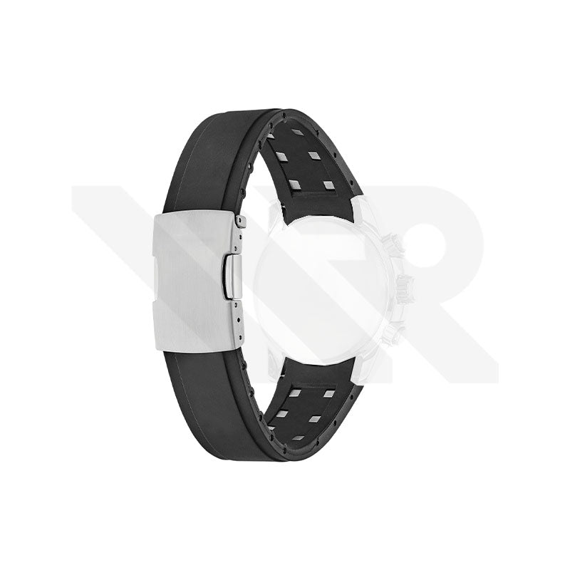 Replacement Rubber Strap Compatible with Citizen Eco-Drive Perpetual Chronograph A-T AT4138-05E