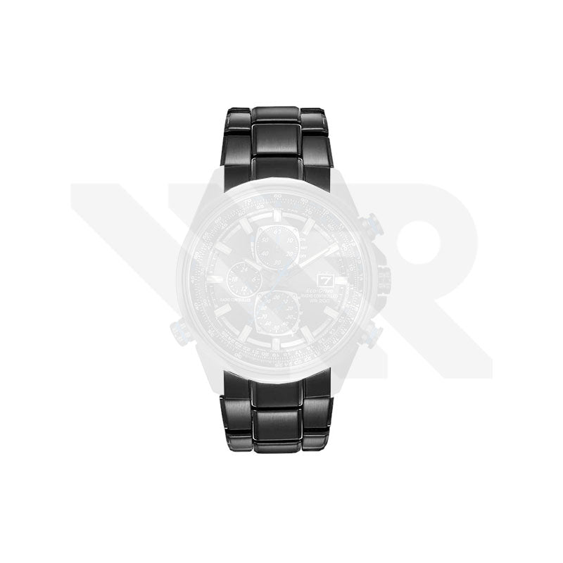 Replacement Stainless Steel Bracelet Compatible with Citizen Eco-Drive World Chronograph A-T AT8027-55H