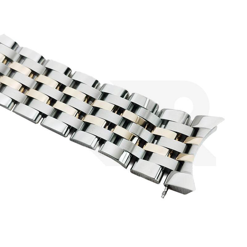 Replacement Bracelet Compatible with Citizen Eco-Drive World Chronograph AT8110 / AT8116 / CB0150 / CB0156