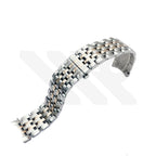 Replacement Bracelet Compatible with Citizen Eco-Drive World Chronograph AT8110 / AT8116 / CB0150 / CB0156