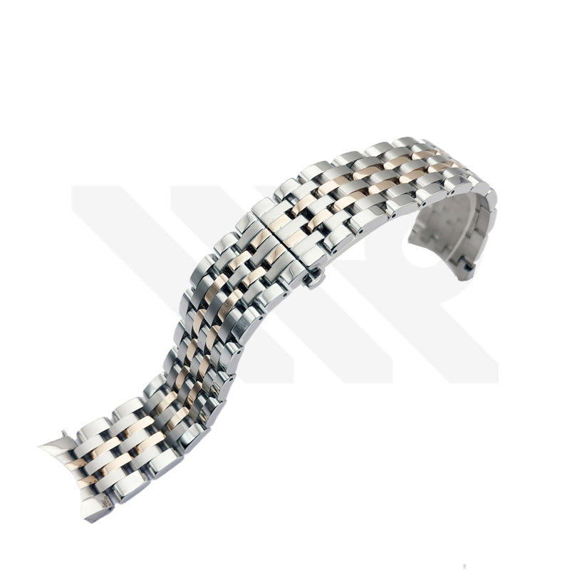 Replacement Bracelet Compatible with Citizen Eco-Drive World Chronograph AT8110 / AT8116 / CB0150 / CB0156