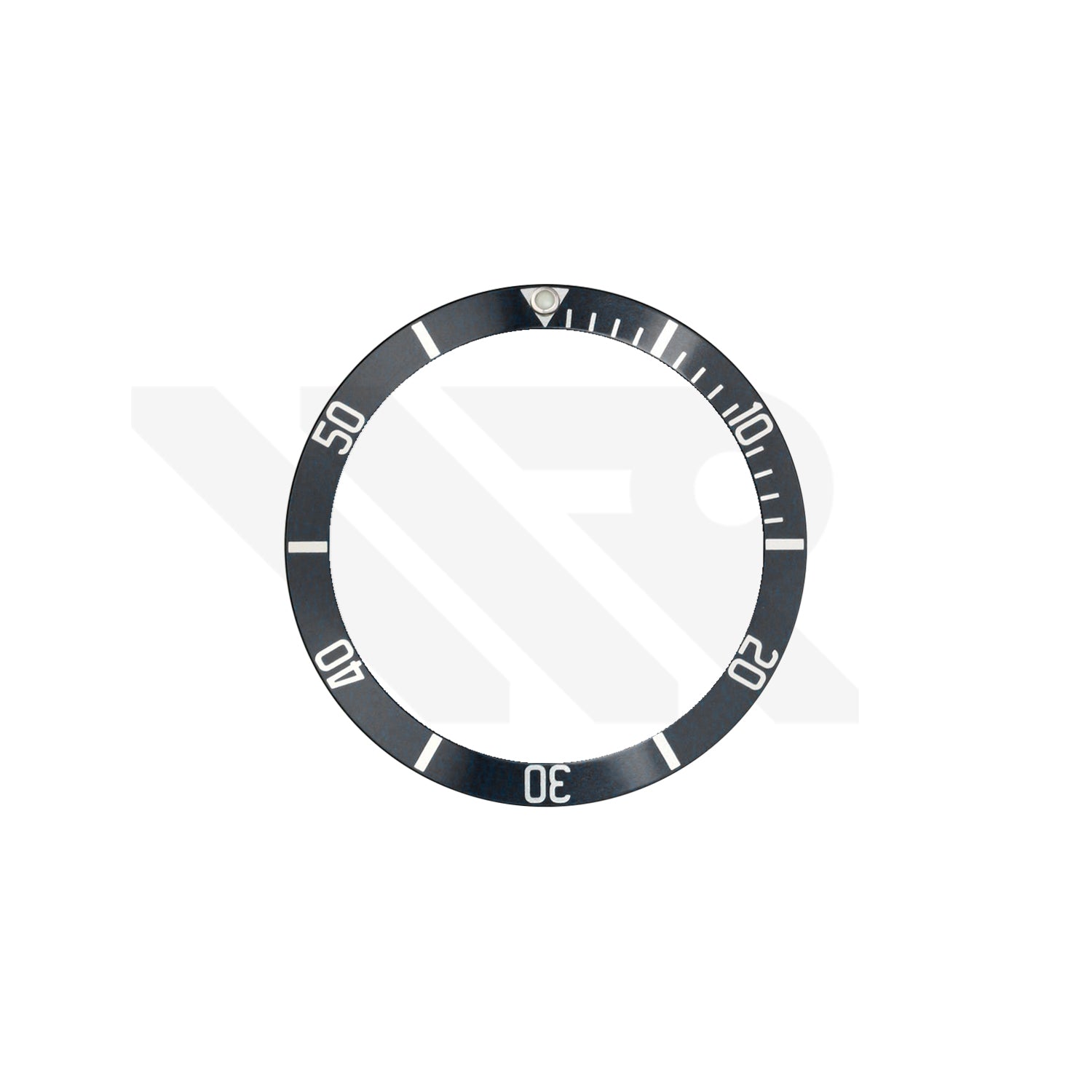 Replacement Aluminium Bezel Insert Compatible with Tudor Black Bay Heritage 41mm : Black