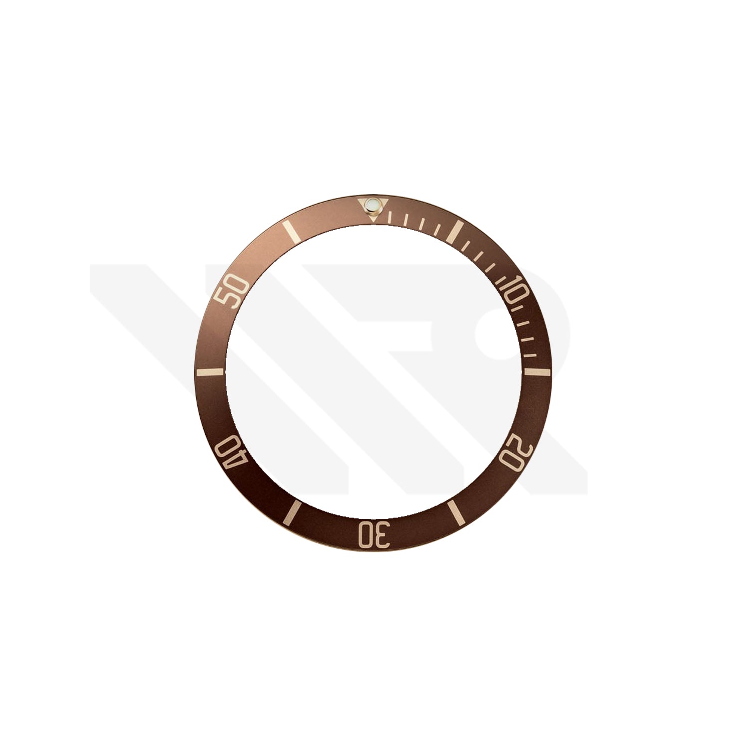 Replacement Aluminium Bezel Insert Compatible with Tudor Black Bay Heritage 41mm : Brown