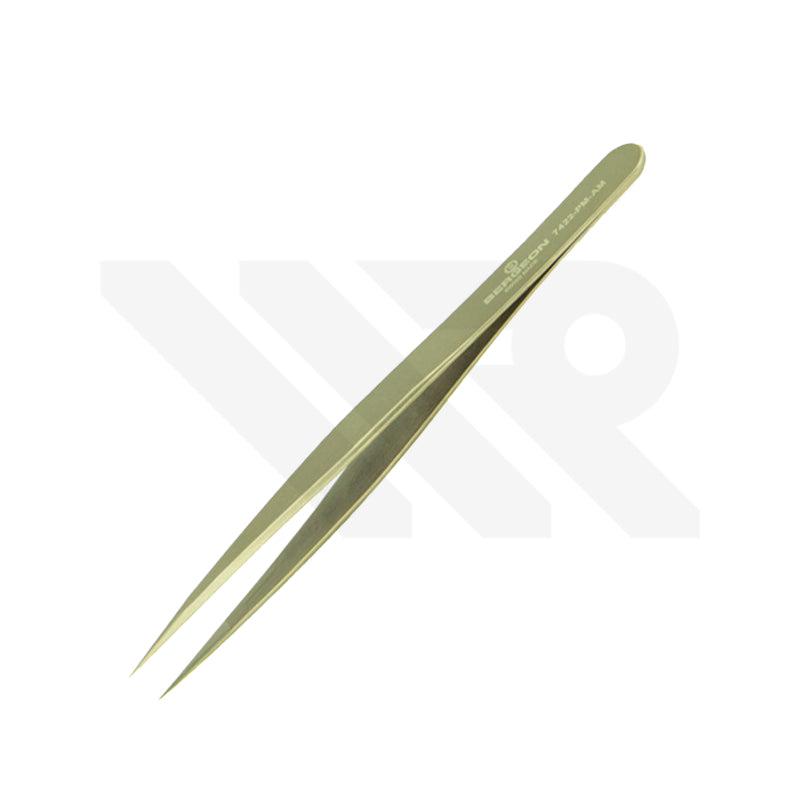 BERGEON 7422-PM-AM Anti-Magnetic Brass Tweezer