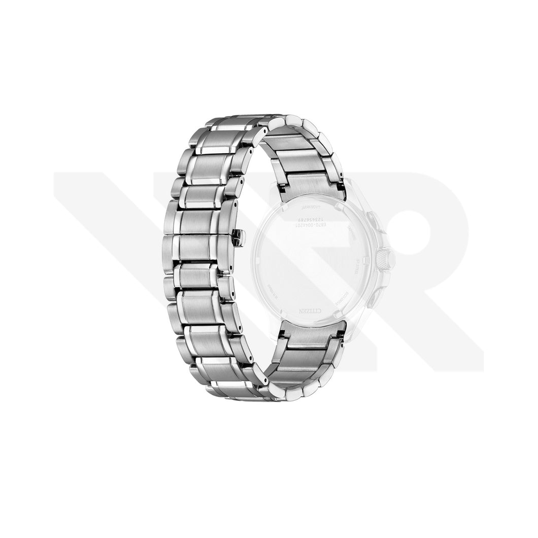 Replacement Stainless Steel Bracelet Compatible with Citizen Eco-Drive Pepertual Calendar BL8160