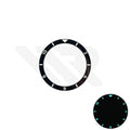 GMT Style Full Lumed Flat Ceramic Bezel Inserts for SKX007 / SRPD Seiko Mod: BGW9 Luminous