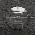 Replacement Double Domed Sapphire Crystal Compatible with Cartier Ballon Bleu 33mm Series (Clear AR Coating)