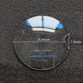 Replacement Double Domed Sapphire Crystal Compatible with Cartier Ballon Bleu 36mm Series (Blue AR Coating)