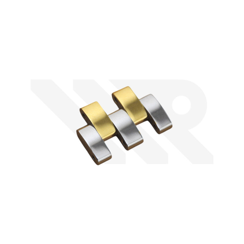 Replacement Bracelet Link Compatible with Mido Baroncelli M8600 Series (Two-Tone Gold)