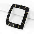 Square Mineral Crystal for Rado Sintra Series (Black Trim with Markers)