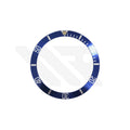 Replacement Aluminum Bezel Insert Compatible with Rolex Submariner Date : Blue with Patina Pip