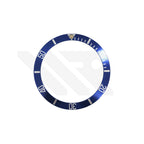 Replacement Aluminum Bezel Insert Compatible with Rolex Submariner Date : Blue with Patina Pip