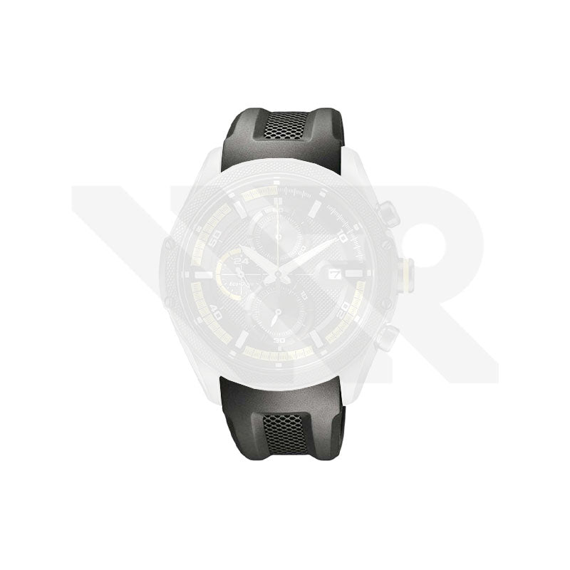 Replacement Rubber Strap Compatible with Citizen Eco-Drive Sport Chronograph CA0125 , CA0128