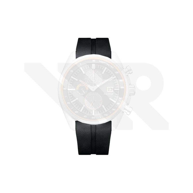 Replacement Rubber Strap Compatible with Citizen Eco-Drive Chronograph Naruto Shippuden Naruto Limited CA0591 , CA0595 , CA0597
