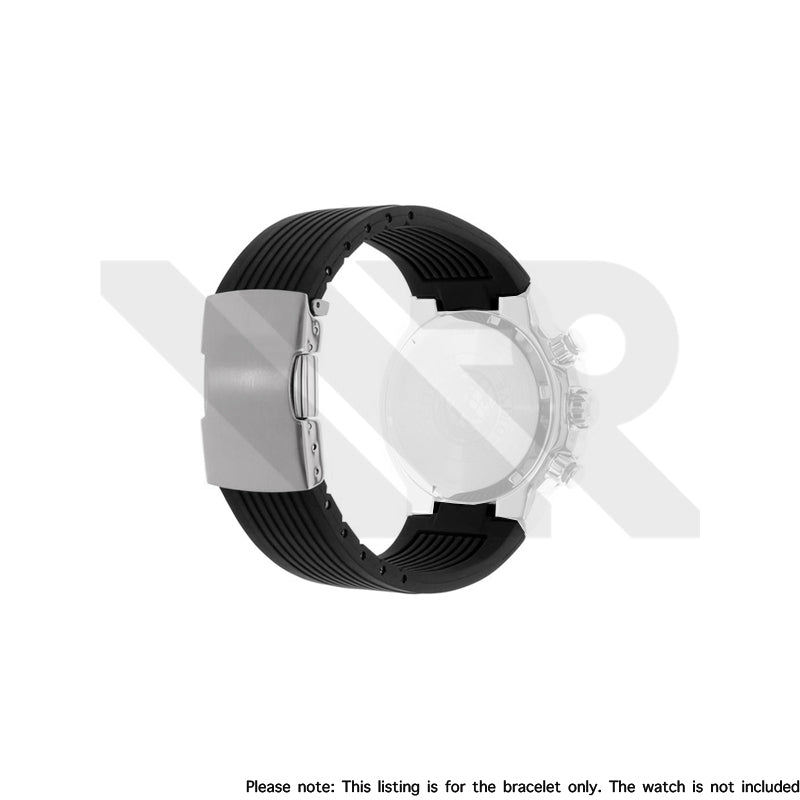 Replacement Rubber Strap Compatible with Citizen Eco-Drive Chronograph CA4250 , CA4252 , CA4254
