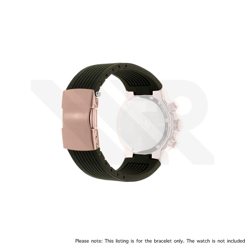 Replacement Rubber Strap Compatible with Citizen Eco-Drive Chronograph CA4250 , CA4252 , CA4254