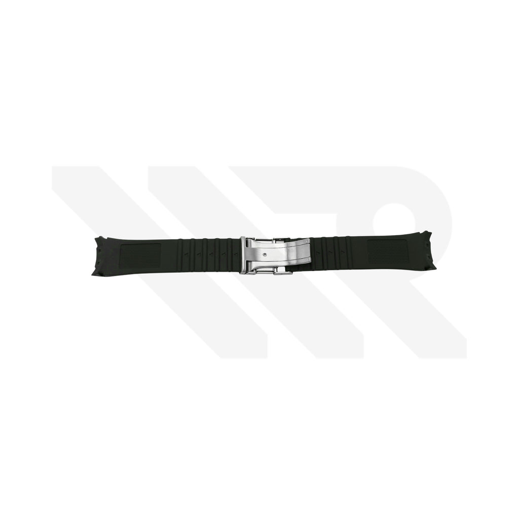Replacement Rubber Strap Compatible with Citizen Eco-Drive Radio Controlled World Timer CB0011 / CB0180 / CB0010 (Black)