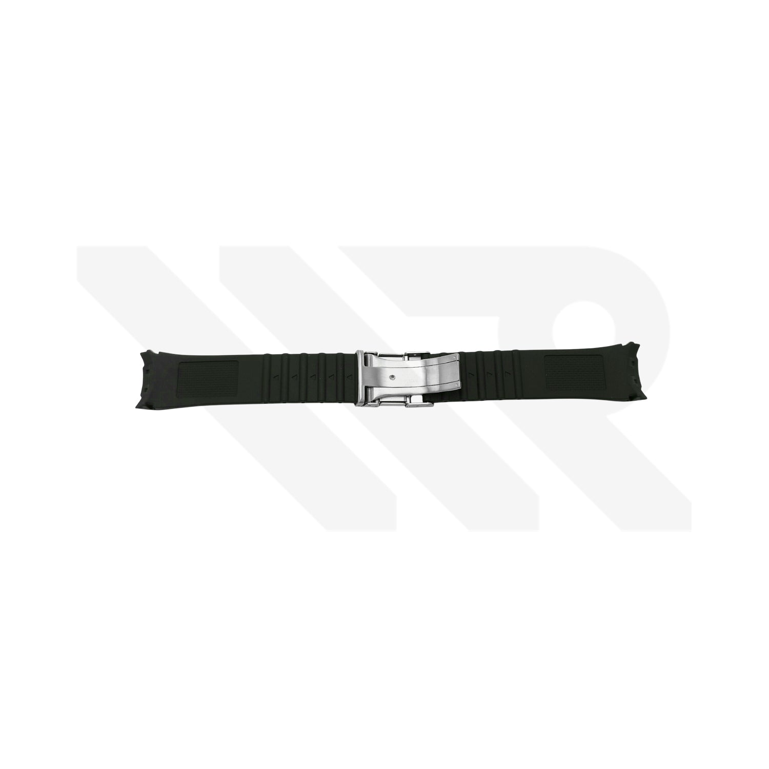 Replacement Rubber Strap Compatible with Citizen Eco-Drive Radio Controlled World Timer CB0011 / CB0180 / CB0010 (Black)