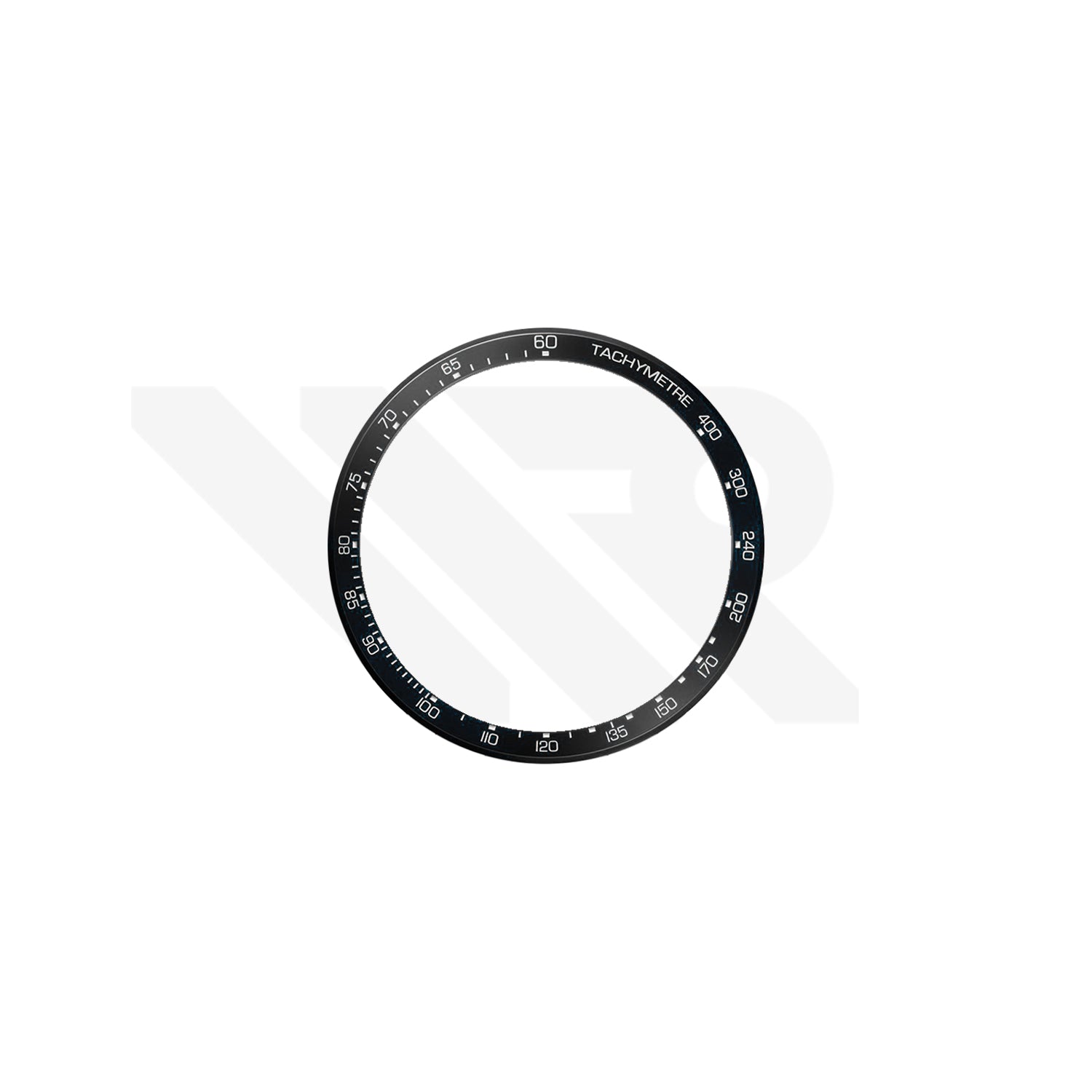 Replacement Ceramic Bezel Ring Compatible with Tag Heuer Carrera Chronograph 41mm CBM2112 Series : Black
