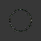 SKX / SRPD Chapter Ring: Brushed Stainless Steel with Luminous Markers