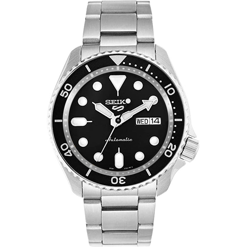 Leuchtring für SKX007/SRPD: Gebürsteter schwarzer Edelstahl