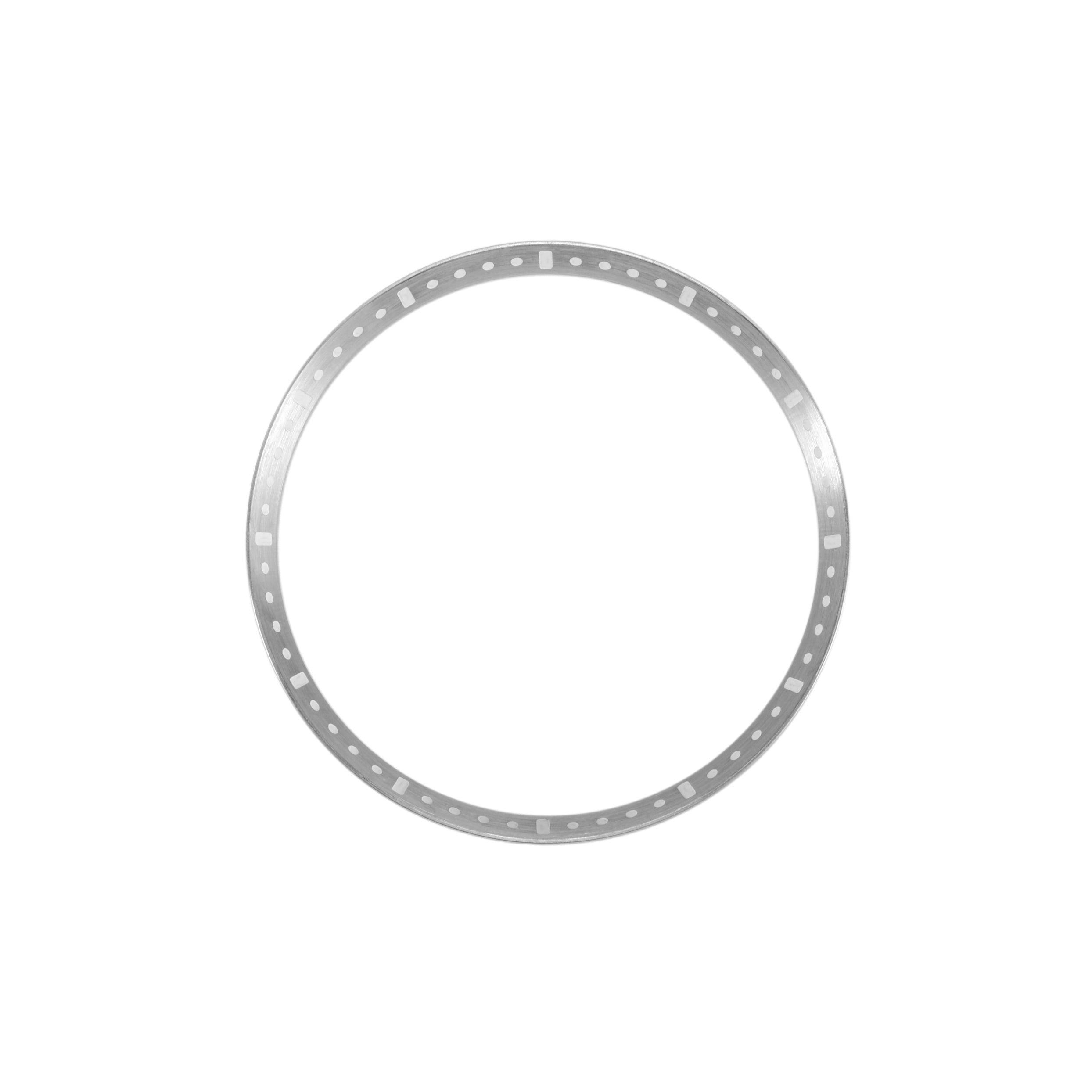 Leuchtring für SKX007/SRPD: Gebürsteter schwarzer Edelstahl