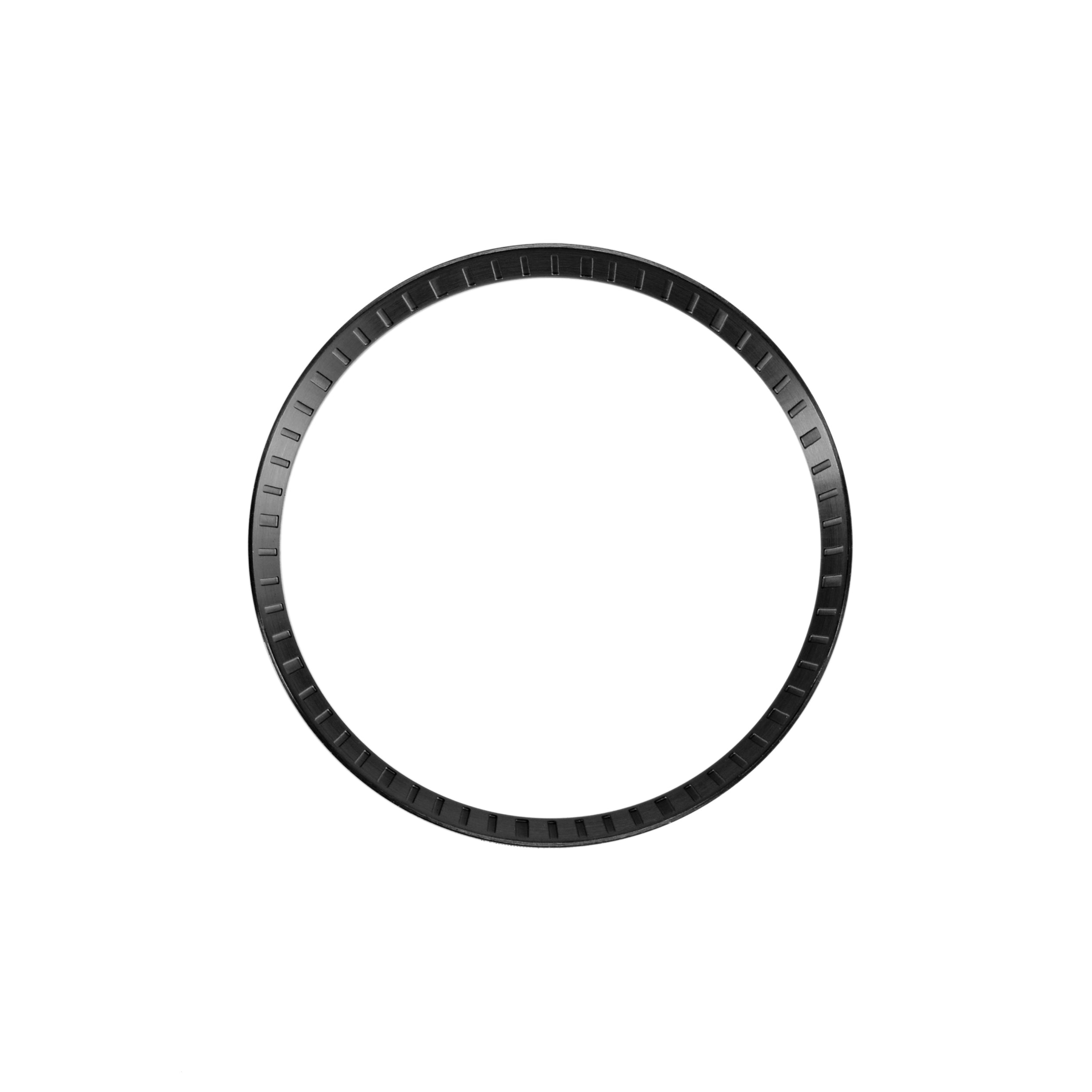 Seiko Mod SKX / SRPD Chapter Ring: Brushed Black Stainless Steel with Minute Markers