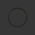 Seiko Mod Lumed Chapter Ring for SKX007/SRPD: Brushed Black with Minute Markers