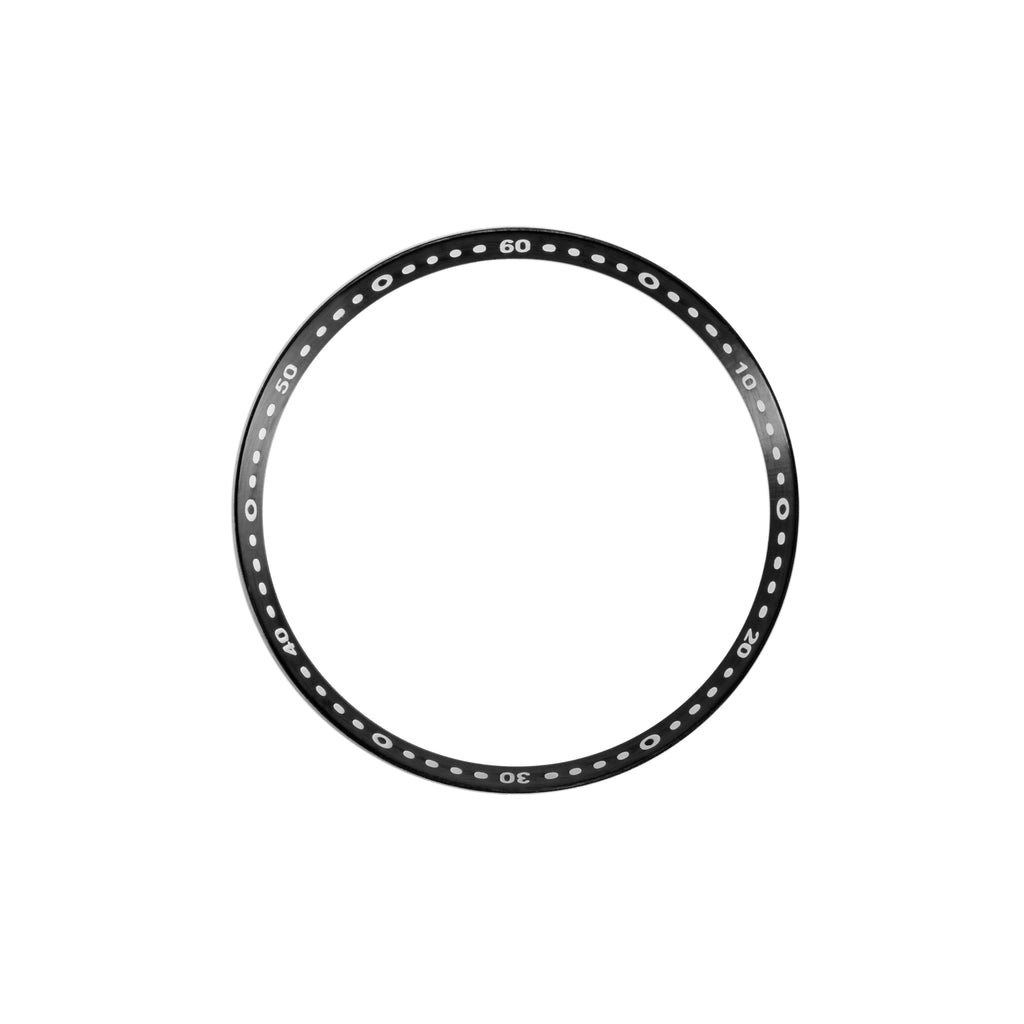 Seiko Mod Lumed Chapter Ring for SKX007/SRPD: Brushed Black with Minute Markers