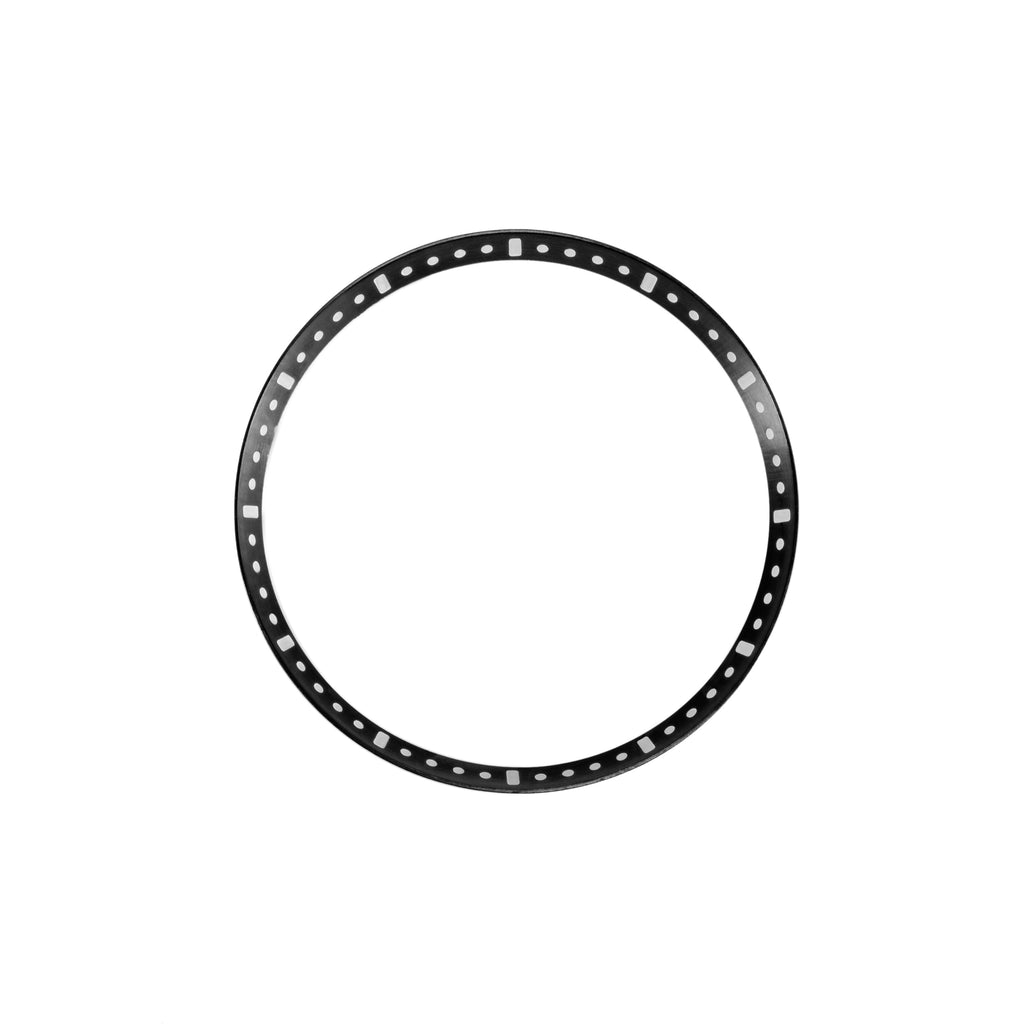 Seiko Mod Lumed Chapter Ring for SKX007/SRPD: Brushed Black Stainless Steel