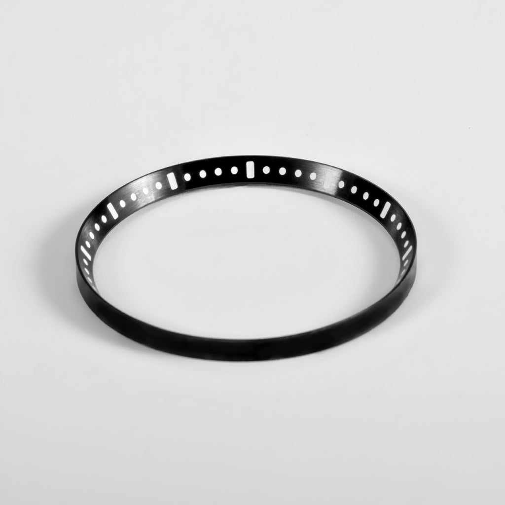 Seiko Mod Lumed Chapter Ring for SKX007/SRPD: Brushed Black Stainless Steel