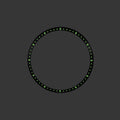 Seiko Mod Lumed Chapter Ring for SKX007/SRPD: Brushed Black Stainless Steel