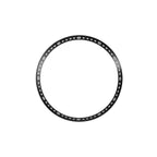 SKX / SRPD Chapter Ring: Brushed Black Stainless Steel with Luminous Markers