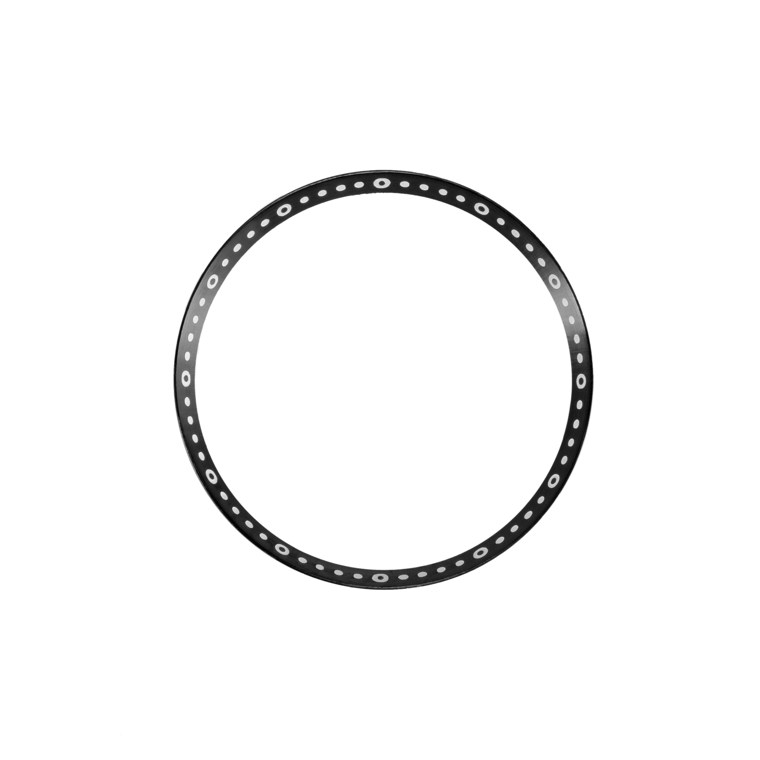 Leuchtring für SKX007/SRPD: Gebürsteter schwarzer Edelstahl