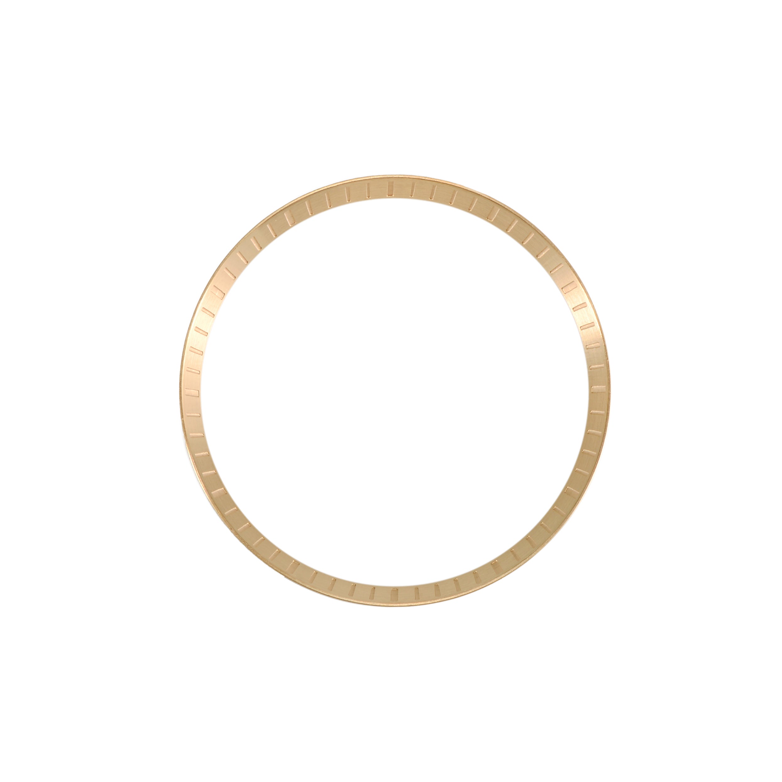 Seiko Mod SKX / SRPD Chapter Ring: Brushed Gold Stainless Steel with Minute Markers