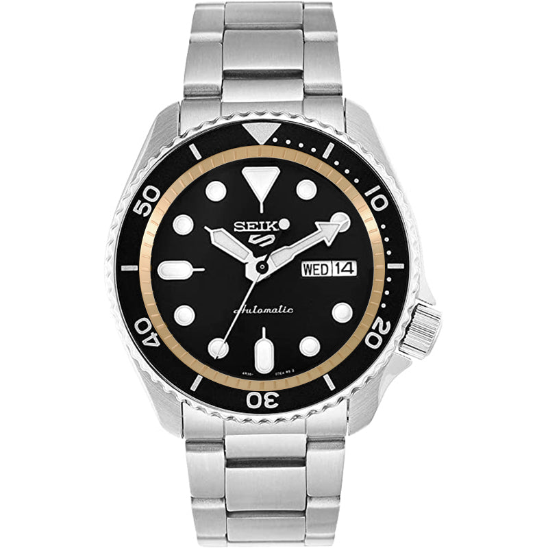Seiko Mod SKX / SRPD Chapter Ring: Brushed Gold Stainless Steel with Minute Markers