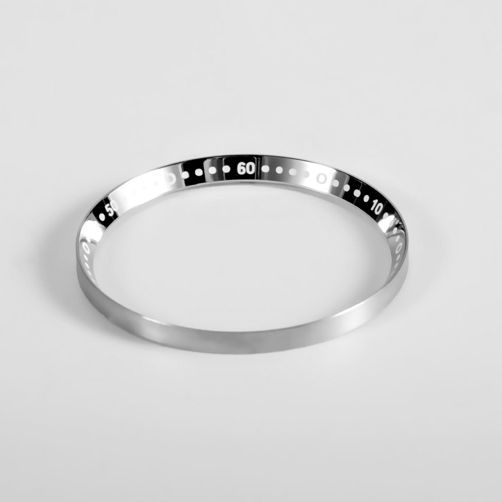 Seiko Mod Lumed Chapter Ring for SKX007/SRPD: Polished Stainless Steel