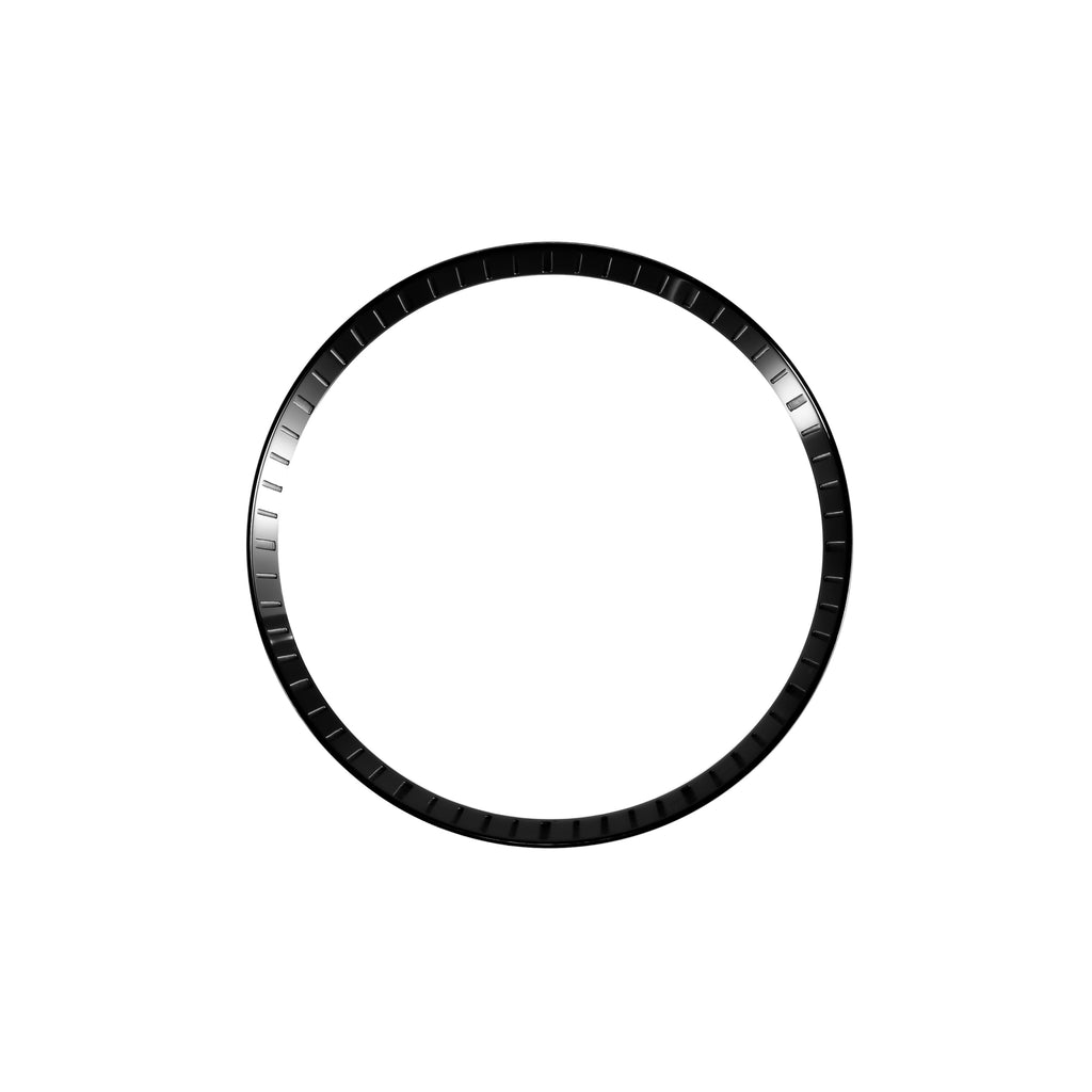 Seiko Mod SKX / SRPD Chapter Ring: Polished Black Stainless Steel with Minute Markers