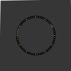 Seiko Mod Lumed Chapter Ring for SKX007/SRPD: Polished Black Stainless Steel